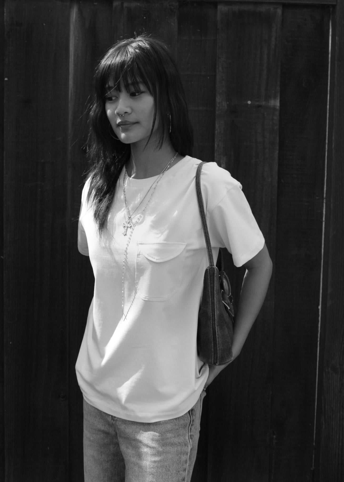 LUCKY POCKET TEES - CREAM